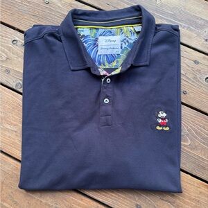 Tommy Bahama Dark Blue Polo with Embroidered Character